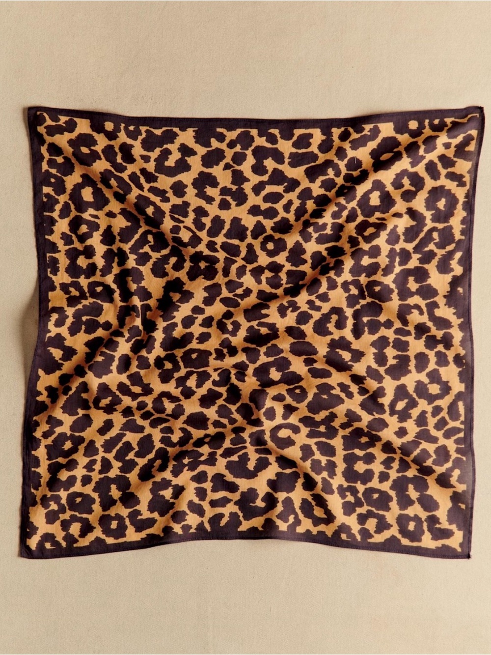 Sezane Leopard Print Pillow Cover - Black & Tan